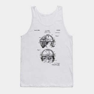 Welding Goggles Patent - Welder Art - Black And White Tank Top